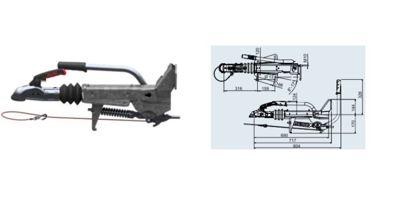 Commande de freinage 251S avec tête AK270 + soft dock - Commande de freins