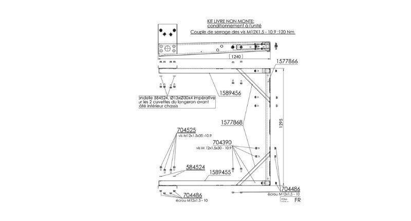 Attelage pour Rapido 7090+ - Attelages Châssis AL-KO