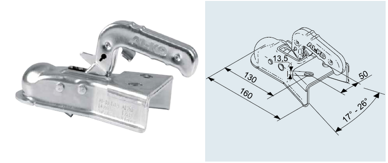 1367021 Tête Ak 750 plus Version A en V - Tête d'attelage