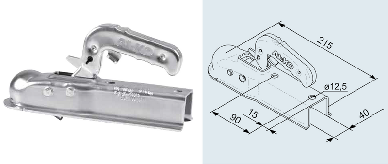 1367026 Tête Ak7 V plus diam 40 Version I - Tête d'attelage