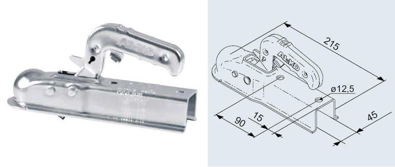 1367027 Tête Ak7 V plus diam 45 Version G - Tête d'attelage