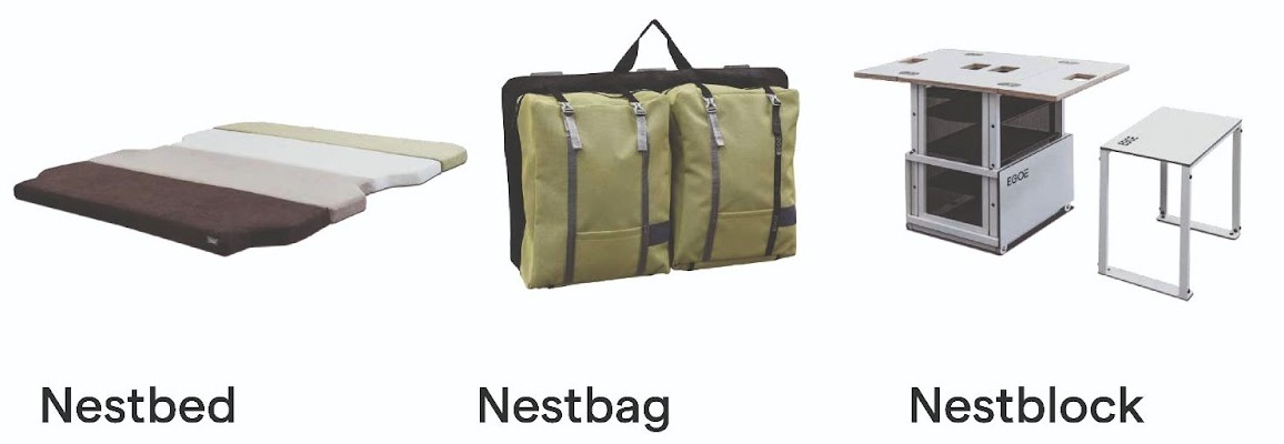 accessoires egoe - nestbox - nestbed - nestbag - nestblock(1)