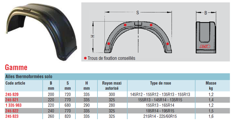 Essieux standard non freinés 750 kg - Essieux non freinés - Franssen