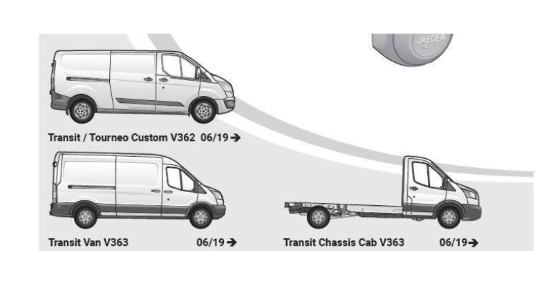 Faisceau d'attelage Fourgon FORD Transit / Tourneo Custom à partir de 06/2019 (prééquipé) - Faisceau d'attelage