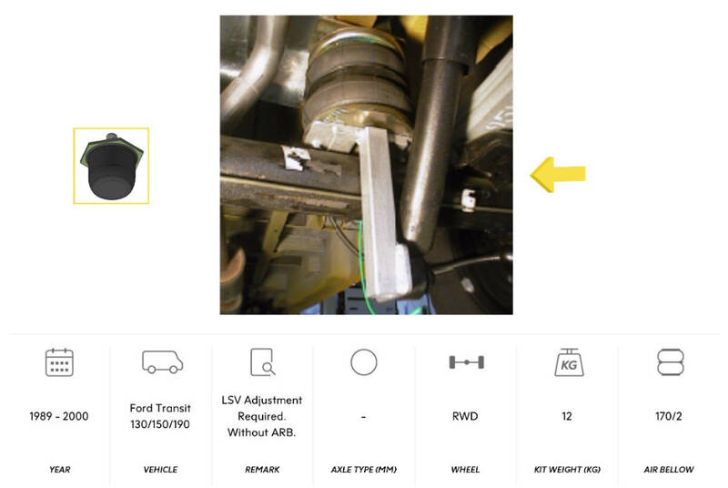 DUNLOP - TRANSIT, propulsion 130/150/190, Roues simples, essieu rond de 01/1989 à 12/2000 - FORD