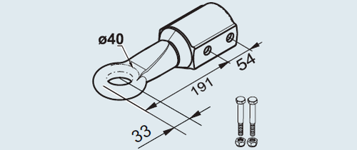 1224113 Anneau Anglais E40/B - Anneaux d'accrochage