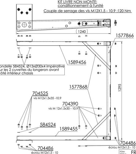 Attelage pour Rapido 7090+ - Attelages Châssis AL-KO