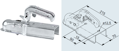 1367028 Tête Ak7 V plus diam 70 Version H - Tête d'attelage