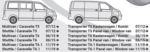 Faisceau d'attelage Volkswagen T5 / T6 / T6.1 (préparation) à partir de 07/12 - Faisceau d'attelage