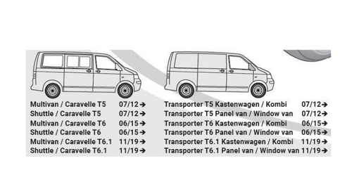 Faisceau d'attelage Volkswagen T5 / T6 / T6.1 (préparation) à partir de 07/12 - Faisceau d'attelage