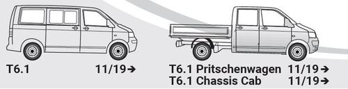 Faisceau d'attelage Volkswagen T6.1 (préparation) à partir de 11/2019 - Faisceau d'attelage