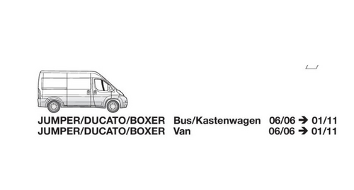 Faisceau d'attelage Fourgon Fiat X250 de 06/06 à 01/11 - Faisceau d'attelage