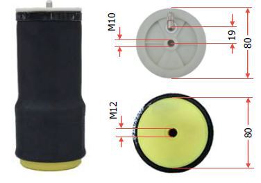 coussin pour L.AL.02 (EXTERIEUR) - Pièces détachées : coussin de levage pneumatique et panneau de commande
