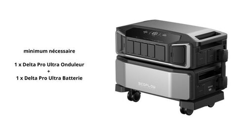 PACK DELTA PRO ULTRA ONDULEUR + BATTERIE - Stations Electriques Portables