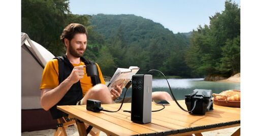 Batterie externe Rapid 25K Ah, 170W, câbles rétractables intégrés - Batterie externe / chargeur