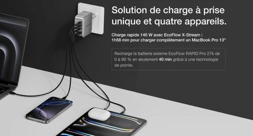 Chargeur RAPID Pro 140W - Batterie externe / chargeur