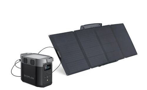 PACK DELTA 2 + 1 x PANNEAU SOLAIRE 400W - Stations électriques portables