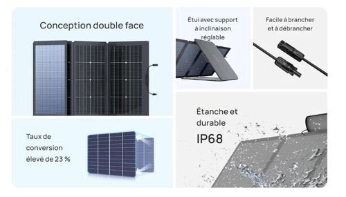 Panneau solaire EcoFlow 220W - Energie par EcoFlow