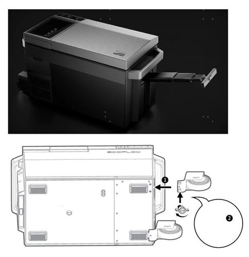 KIT ROULETTES & POIGNÉE POUR GLACIERE ECOFLOW - Glacières