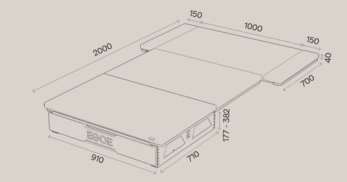 NESTBOARD 2.0 / 600 - NESTBOX EGOE - Malle de voyage amovible