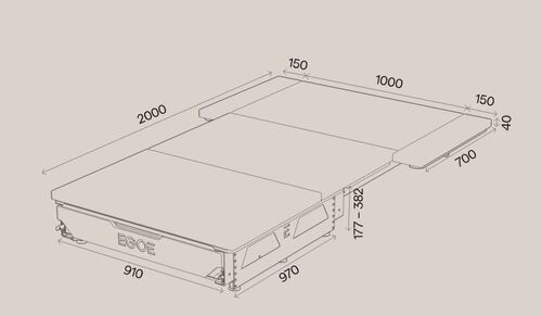 NESTBOARD 600 - NESTBOX EGOE - Malle de voyage amovible