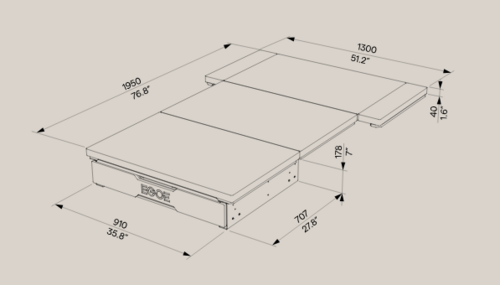 NESTBOARD 650 - NESTBOX EGOE - Malle de voyage amovible