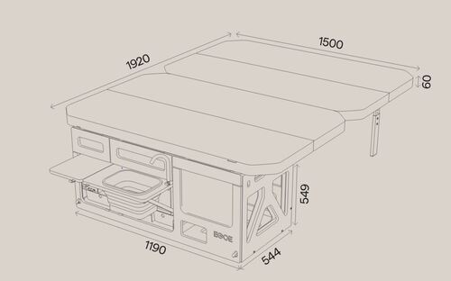 NESTBOX ROAMER 400 - NESTBOX EGOE - Malle de voyage amovible