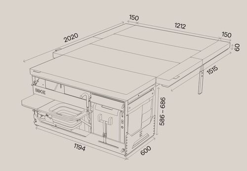 NESTBOX ROAMER 550 / 2.0 - NESTBOX EGOE - Malle de voyage amovible
