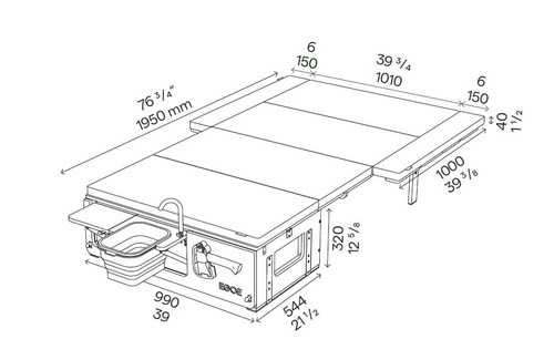 NESTBOX CAMPER 200 - NESTBOX EGOE - Malle de voyage amovible