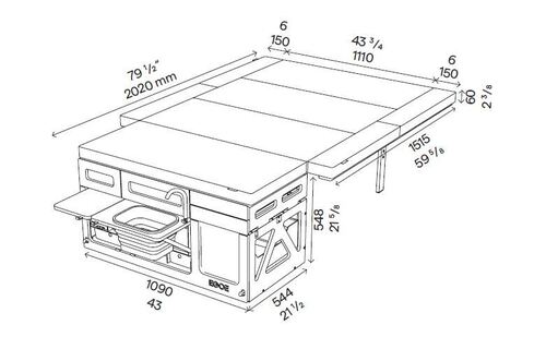 NESTBOX HIKER 410 - NESTBOX EGOE - Malle de voyage amovible