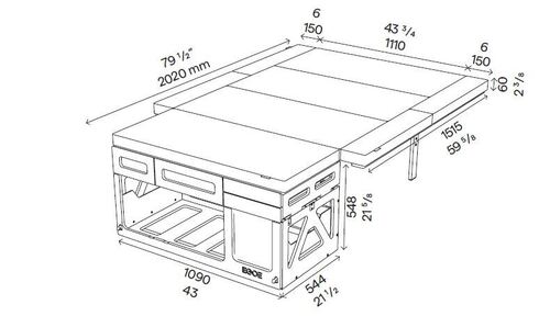 NESTBOX HIKER 410 - NESTBOX EGOE - Malle de voyage amovible