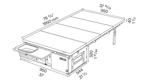 NESTBOX TRAMP 250 - NESTBOX EGOE - Malle de voyage amovible