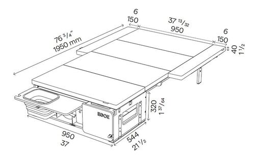 NESTBOX TRAMP 250 - NESTBOX EGOE - Malle de voyage amovible