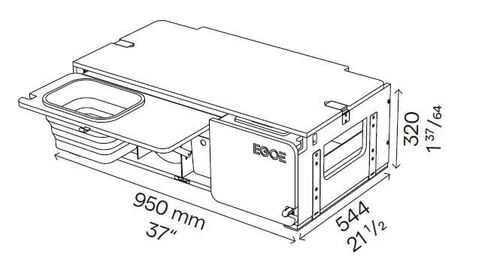 NESTBOX TRAMP 250 - NESTBOX EGOE - Malle de voyage amovible