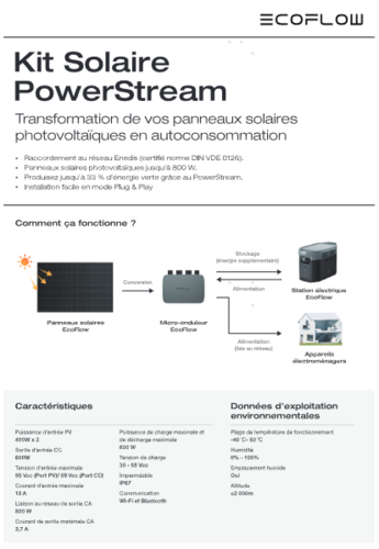 Micro onduleur 800W - Power Stream