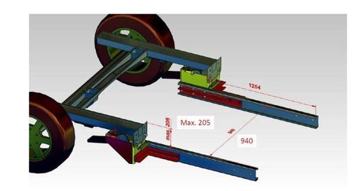 Base + rallonges Fiat X244 - X230 châssis plancher - Attelage pour camping-car : Fiat.