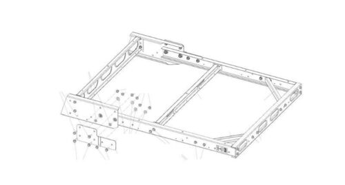 Base + rallonges Ford V185 Plancher cabine - Attelage Ford Transit