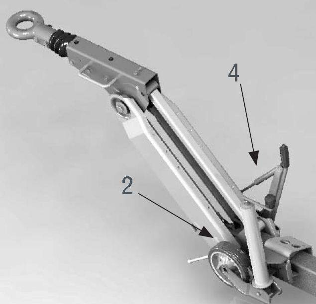 Axes et manettes pour timons réglables VB - Axes et manettes